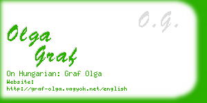 olga graf business card